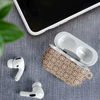 Beige Palaka Quilt Hawaii AirPods Case Hawaiian Tropical Monstera Sea Turtle LT14 - Polynesian Pride