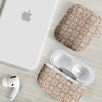 Beige Palaka Quilt Hawaii AirPods Case Hawaiian Tropical Monstera Sea Turtle LT14 - Polynesian Pride