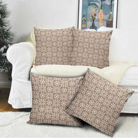 Beige Palaka Quilt Hawaii Pillow Cover Hawaiian Tropical Monstera Sea Turtle LT14 - Polynesian Pride