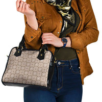 Beige Palaka Quilt Hawaii Shoulder Handbag Hawaiian Tropical Monstera Sea Turtle LT14 - Polynesian Pride