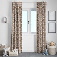 Beige Palaka Quilt Hawaii Window Curtain Hawaiian Tropical Monstera Sea Turtle LT14 - Polynesian Pride