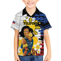 Personalised Philippines Women's Day Hawaiian Shirt Filipino Golden Sun With Polynesian Pattern LT14 - Polynesian Pride
