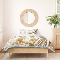 Gold Polynesia Bedding Set Polynesian Turtle Shark Tattoo Tropical Vintage LT14 - Polynesian Pride