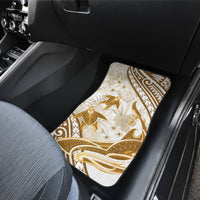 Gold Polynesia Car Mats Polynesian Turtle Shark Tattoo Tropical Vintage LT14 - Polynesian Pride