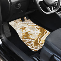 Gold Polynesia Car Mats Polynesian Turtle Shark Tattoo Tropical Vintage LT14 - Polynesian Pride