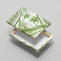 Lime Green Polynesia Canvas Wall Art Polynesian Turtle Shark Tattoo Tropical Vintage LT14 - Polynesian Pride