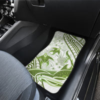 Lime Green Polynesia Car Mats Polynesian Turtle Shark Tattoo Tropical Vintage LT14 - Polynesian Pride
