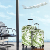 Lime Green Polynesia Luggage Cover Polynesian Turtle Shark Tattoo Tropical Vintage
