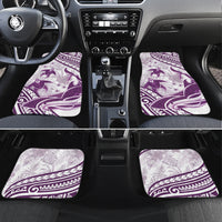 Purple Polynesia Car Mats Polynesian Turtle Shark Tattoo Tropical Vintage LT14 Set 4pcs Purple - Polynesian Pride