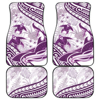 Purple Polynesia Car Mats Polynesian Turtle Shark Tattoo Tropical Vintage LT14 - Polynesian Pride