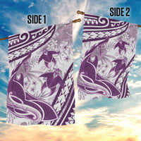 Purple Polynesia Garden Flag Polynesian Turtle Shark Tattoo Tropical Vintage LT14 - Polynesian Pride