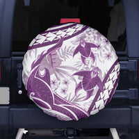 Purple Polynesia Spare Tire Cover Polynesian Turtle Shark Tattoo Tropical Vintage LT14 - Polynesian Pride