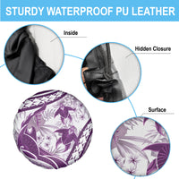 Purple Polynesia Spare Tire Cover Polynesian Turtle Shark Tattoo Tropical Vintage LT14 - Polynesian Pride