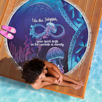 Polynesia Jellyfish Memorial Personalised Beach Blanket Infinity Jellies Polynesian Pattern LT14 - Polynesian Pride