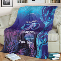 Polynesia Jellyfish Memorial Personalised Blanket Infinity Jellies Polynesian Pattern LT14 - Polynesian Pride