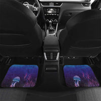Polynesia Jellyfish Memorial Personalised Car Mats Infinity Jellies Polynesian Pattern LT14 Set 2pcs - Back Purple - Polynesian Pride