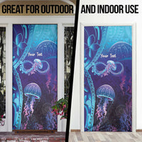 Polynesia Jellyfish Memorial Personalised Door Cover Infinity Jellies Polynesian Pattern LT14 - Polynesian Pride