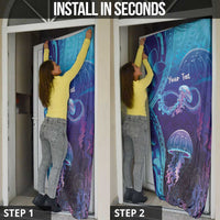 Polynesia Jellyfish Memorial Personalised Door Cover Infinity Jellies Polynesian Pattern LT14 - Polynesian Pride