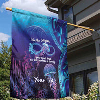 Polynesia Jellyfish Memorial Personalised Garden Flag Infinity Jellies Polynesian Pattern LT14 - Polynesian Pride