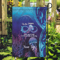 Polynesia Jellyfish Memorial Personalised Garden Flag Infinity Jellies Polynesian Pattern LT14 Garden Flag Purple - Polynesian Pride