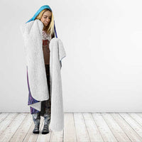 Polynesia Jellyfish Memorial Personalised Hooded Blanket Infinity Jellies Polynesian Pattern LT14 - Polynesian Pride