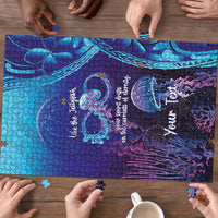 Polynesia Jellyfish Memorial Personalised Puzzle Infinity Jellies Polynesian Pattern LT14 - Polynesian Pride