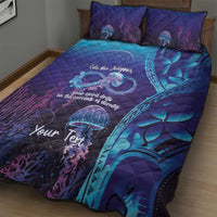 Polynesia Jellyfish Memorial Personalised Quilt Bed Set Infinity Jellies Polynesian Pattern LT14 - Polynesian Pride
