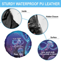 Polynesia Jellyfish Memorial Personalised Spare Tire Cover Infinity Jellies Polynesian Pattern LT14 - Polynesian Pride