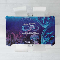 Polynesia Jellyfish Memorial Personalised Tablecloth Infinity Jellies Polynesian Pattern LT14 Purple - Polynesian Pride
