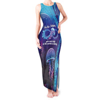 Polynesia Jellyfish Memorial Personalised Tank Maxi Dress Infinity Jellies Polynesian Pattern LT14 Women Purple - Polynesian Pride