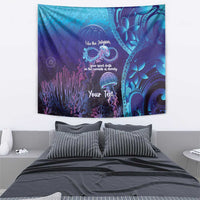 Polynesia Jellyfish Memorial Personalised Tapestry Infinity Jellies Polynesian Pattern LT14 - Polynesian Pride