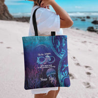 Polynesia Jellyfish Memorial Personalised Tote Bag Infinity Jellies Polynesian Pattern LT14 - Polynesian Pride