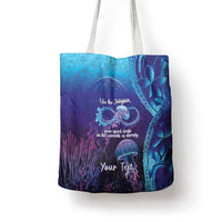 Polynesia Jellyfish Memorial Personalised Tote Bag Infinity Jellies Polynesian Pattern LT14 - Polynesian Pride