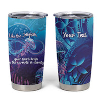 Polynesia Jellyfish Memorial Personalised Tumbler Cup Infinity Jellies Polynesian Pattern LT14 Purple - Polynesian Pride