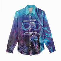 Polynesia Jellyfish Memorial Personalised Women Casual Shirt Infinity Jellies Polynesian Pattern LT14 - Polynesian Pride