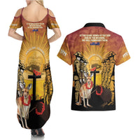 Australia And New Zealand ANZAC Couples Matching Summer Maxi Dress and Hawaiian Shirt Aussie Kangaroo With Aotearoa Kiwi Lest We Forget LT14 - Polynesian Pride