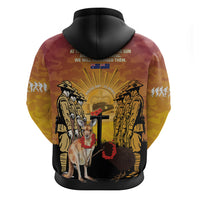 Australia And New Zealand ANZAC Hoodie Aussie Kangaroo With Aotearoa Kiwi Lest We Forget LT14 - Polynesian Pride