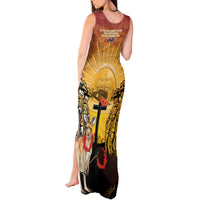 Australia And New Zealand ANZAC Tank Maxi Dress Aussie Kangaroo With Aotearoa Kiwi Lest We Forget LT14 - Polynesian Pride