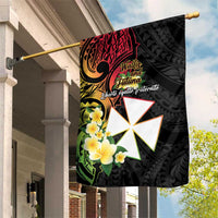 Wallis and Futuna Victory Day Garden Flag Liberty Equality Fraternity Polynesian Plumeria