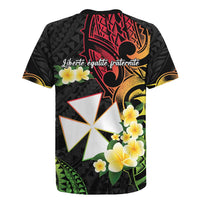 Wallis and Futuna Victory Day Rugby Jersey Liberty Equality Fraternity Polynesian Plumeria