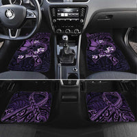 Personalised Fibromyalgia Awareness Month Car Mats Fibro Warrior Strength In Every Struggle LT14 Set 4pcs Purple - Polynesian Pride
