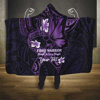 Personalised Fibromyalgia Awareness Month Hooded Blanket Fibro Warrior Strength In Every Struggle LT14 - Polynesian Pride