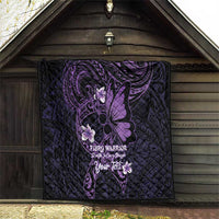 Personalised Fibromyalgia Awareness Month Quilt Fibro Warrior Strength In Every Struggle