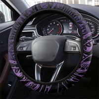 Fibromyalgia Awareness Month Steering Wheel Cover Fibro Warrior Strength In Every Struggle LT14 - Polynesian Pride