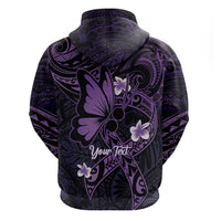 Personalised Fibromyalgia Awareness Month Zip Hoodie Fibro Warrior Strength In Every Struggle