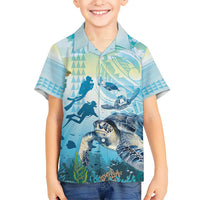 Personalized Snorkeling Hawaii Hawaiian Shirt Ocean Lover Hawaiian Kakau Honu Turtle LT14 - Polynesian Pride