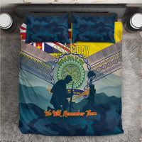 Niue ANZAC Day Bedding Set We Will Remember Them Camouflage Style