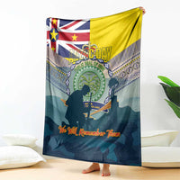 Niue ANZAC Day Blanket We Will Remember Them Camouflage Style LT14 - Polynesian Pride