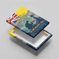 Niue ANZAC Day Canvas Wall Art We Will Remember Them Camouflage Style LT14 - Polynesian Pride