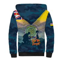 Niue ANZAC Day Sherpa Hoodie We Will Remember Them Camouflage Style LT14 - Polynesian Pride